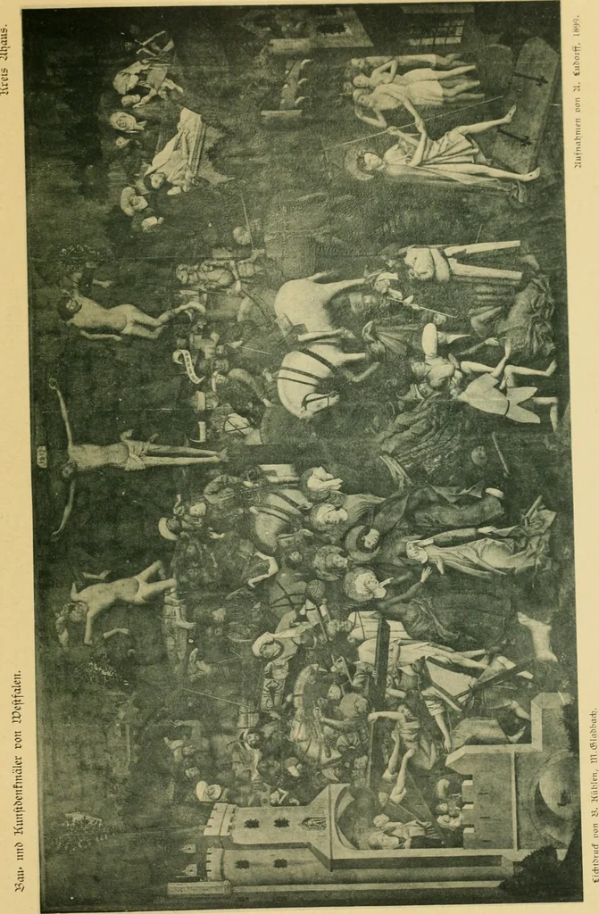 An illustration from Bau- und Kunstdenkmäler von Westfalen. Im Auftrage des Provinzial-Verbandes der Provinz Westfalen, 1897, leaf 134