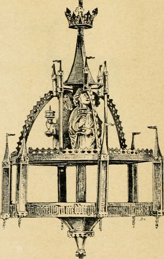 An illustration from Bau- und Kunstdenkmäler von Westfalen. Im Auftrage des Provinzial-Verbandes der Provinz Westfalen, 1897, leaf 177