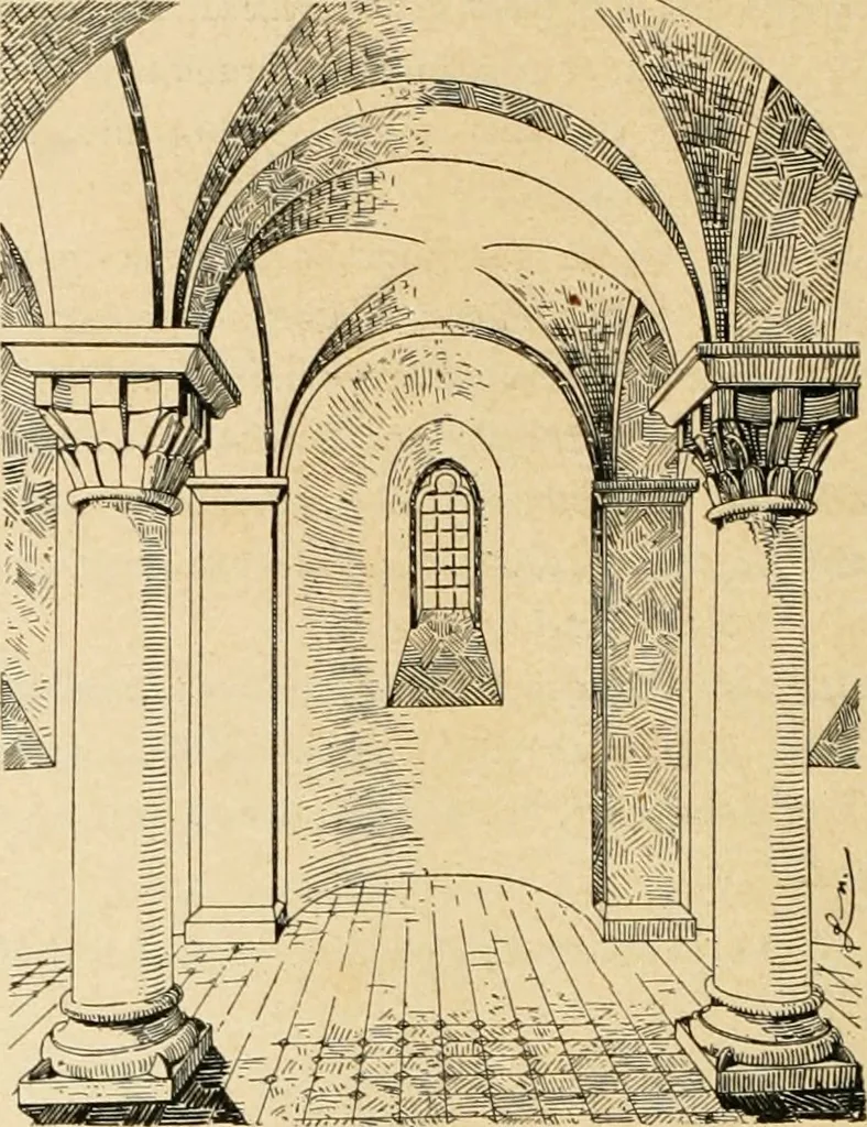 An illustration from Bau- und Kunstdenkmäler von Westfalen. Im Auftrage des Provinzial-Verbandes der Provinz Westfalen, 1897, leaf 179