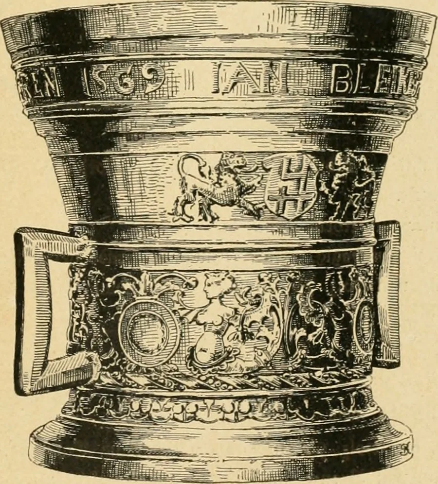 An illustration from Bau- und Kunstdenkmäler von Westfalen. Im Auftrage des Provinzial-Verbandes der Provinz Westfalen, 1897, leaf 182