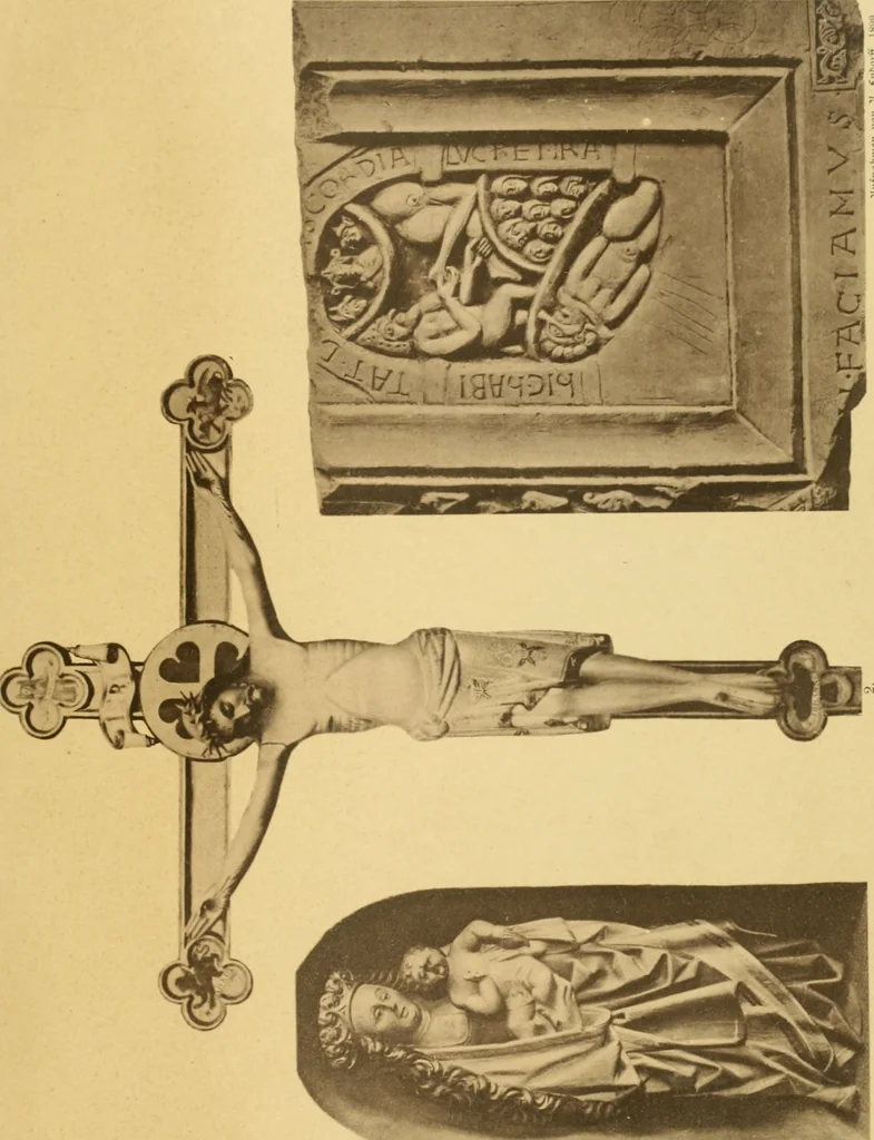 An illustration from Bau- und Kunstdenkmäler von Westfalen. Im Auftrage des Provinzial-Verbandes der Provinz Westfalen, 1897, leaf 202