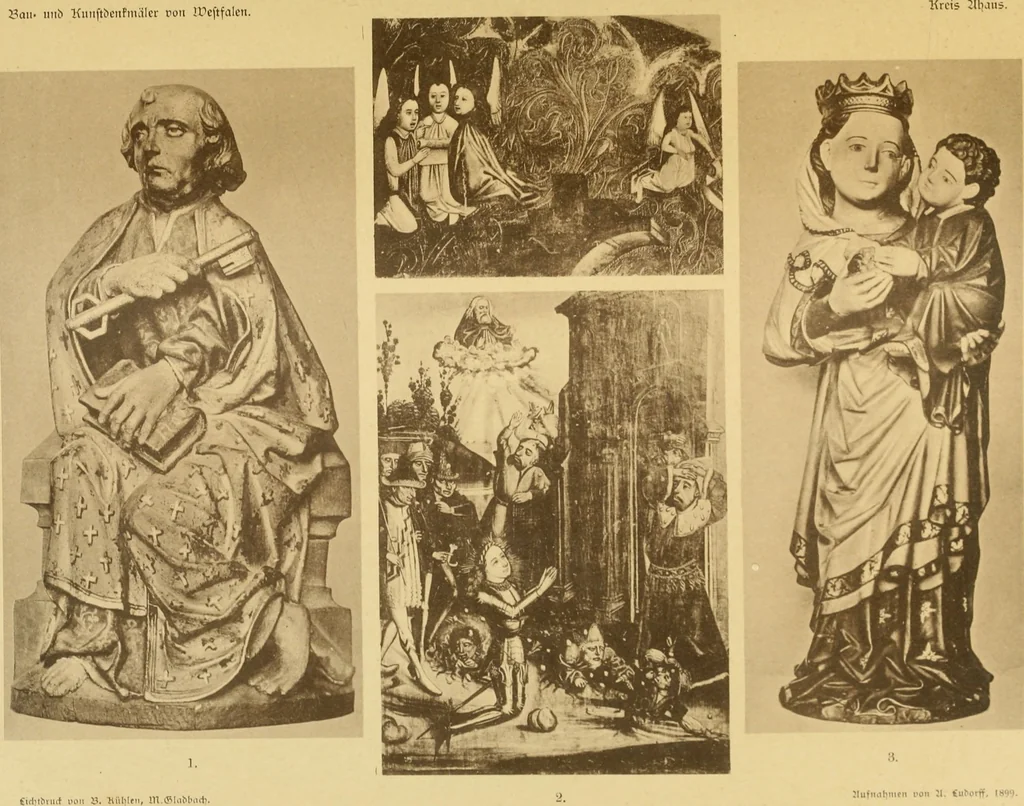 An illustration from Bau- und Kunstdenkmäler von Westfalen. Im Auftrage des Provinzial-Verbandes der Provinz Westfalen, 1897, leaf 228