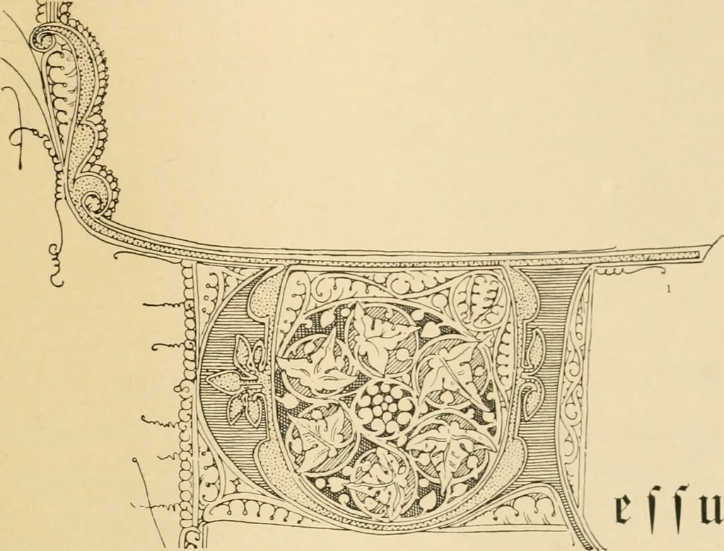 An illustration from Bau- und Kunstdenkmäler von Westfalen. Im Auftrage des Provinzial-Verbandes der Provinz Westfalen, 1897, leaf 232