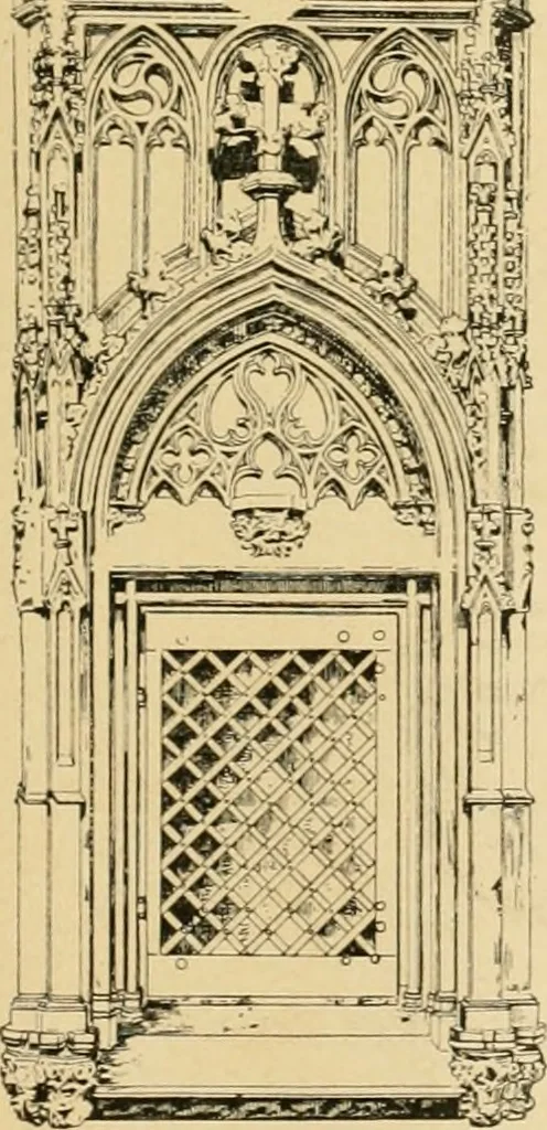 An illustration from Bau- und Kunstdenkmäler von Westfalen. Im Auftrage des Provinzial-Verbandes der Provinz Westfalen, 1897, leaf 234
