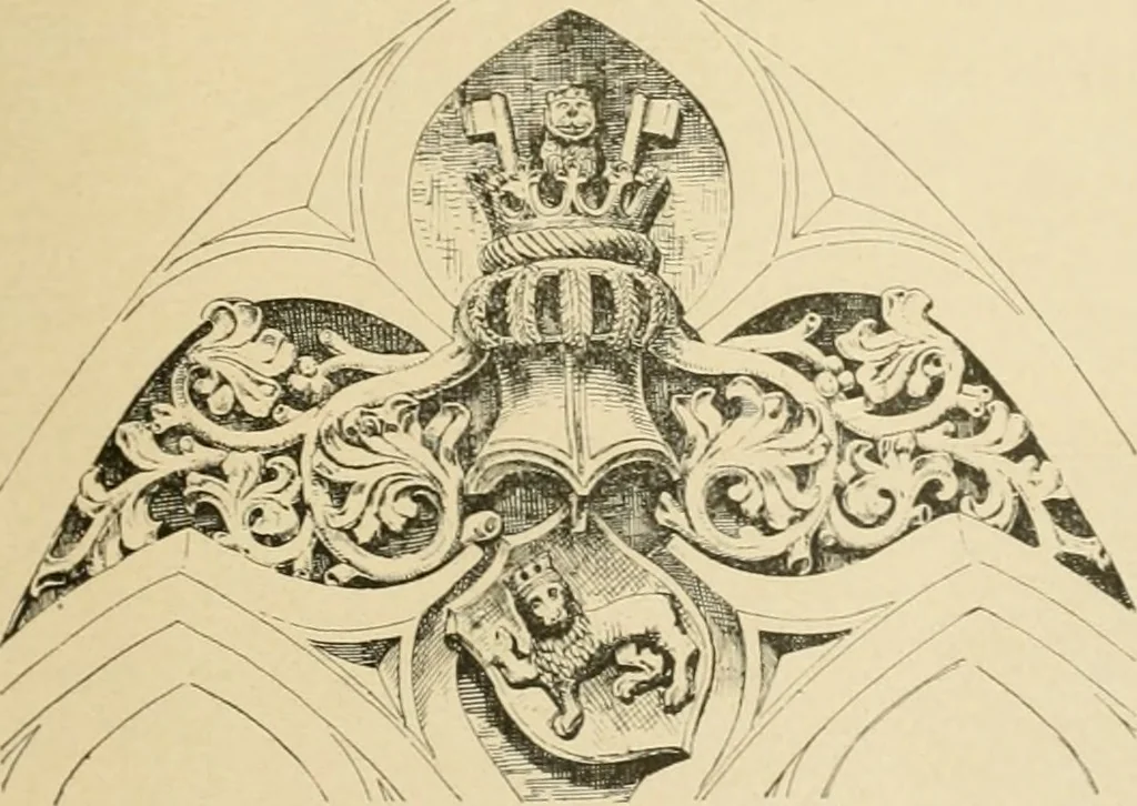 An illustration from Bau- und Kunstdenkmäler von Westfalen. Im Auftrage des Provinzial-Verbandes der Provinz Westfalen, 1897, leaf 28