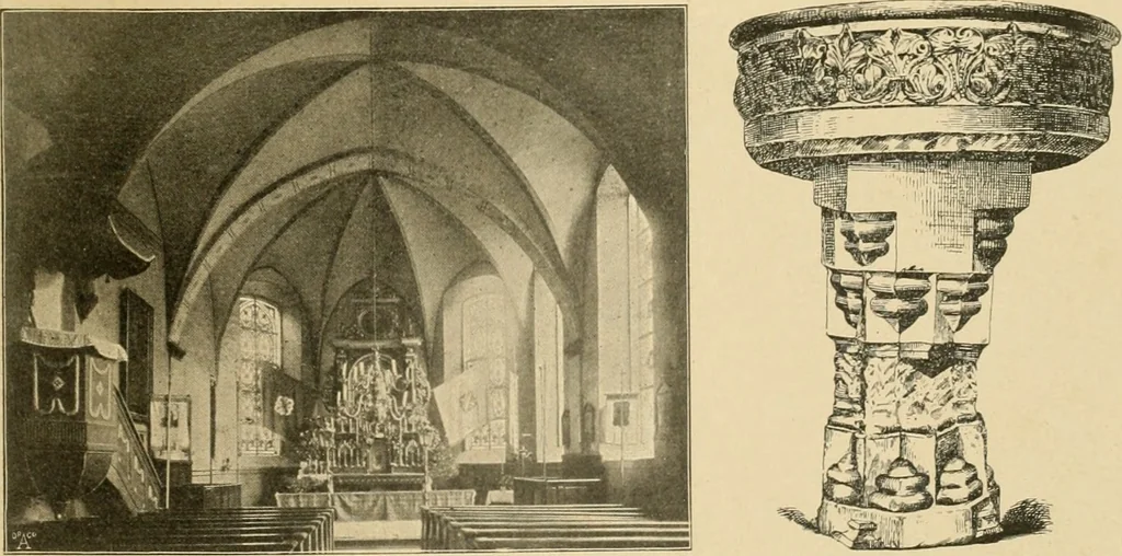 An illustration from Bau- und Kunstdenkmäler von Westfalen. Im Auftrage des Provinzial-Verbandes der Provinz Westfalen, 1897, leaf 58