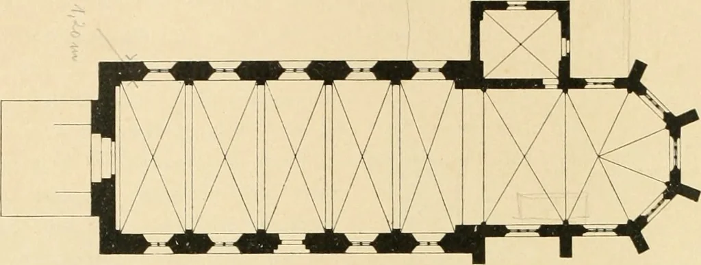 An illustration from Bau- und Kunstdenkmäler von Westfalen. Im Auftrage des Provinzial-Verbandes der Provinz Westfalen, 1897, leaf 71