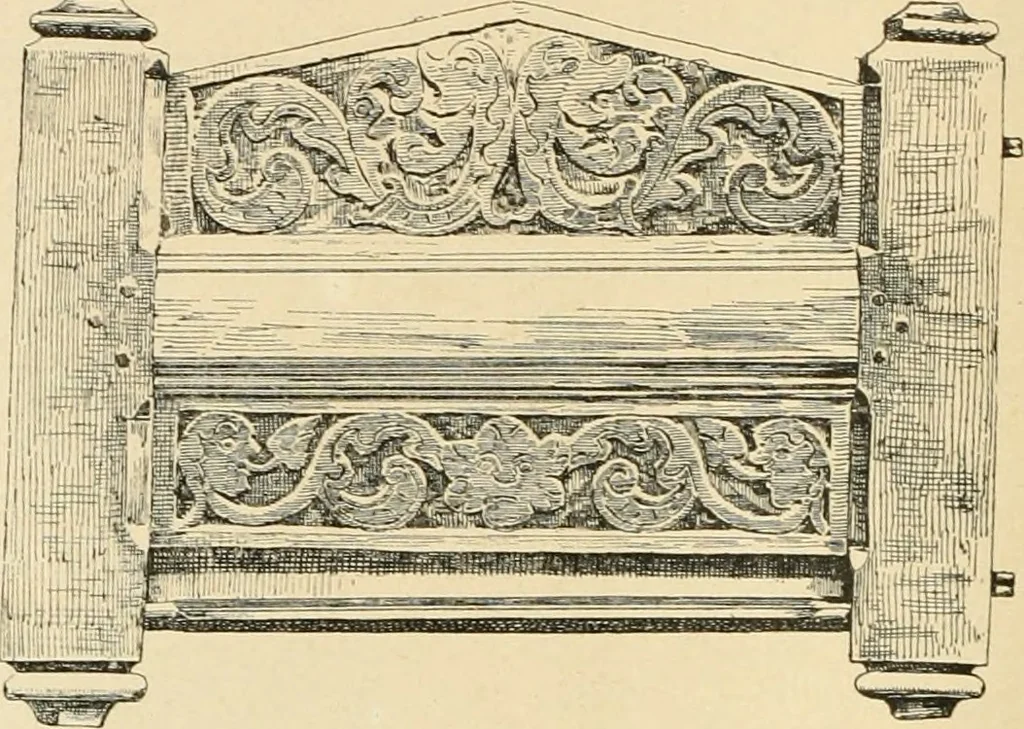 An illustration from Bau- und Kunstdenkmäler von Westfalen. Im Auftrage des Provinzial-Verbandes der Provinz Westfalen, 1897, leaf 87