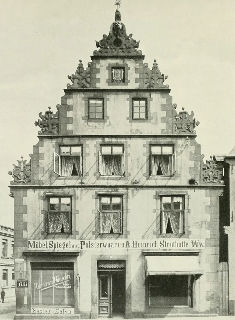 An illustration from Bau- und Kunstdenkmäler von Westfalen. Im Auftrage des Provinzial-Verbandes der Provinz Westfalen, 1897, leaf 102