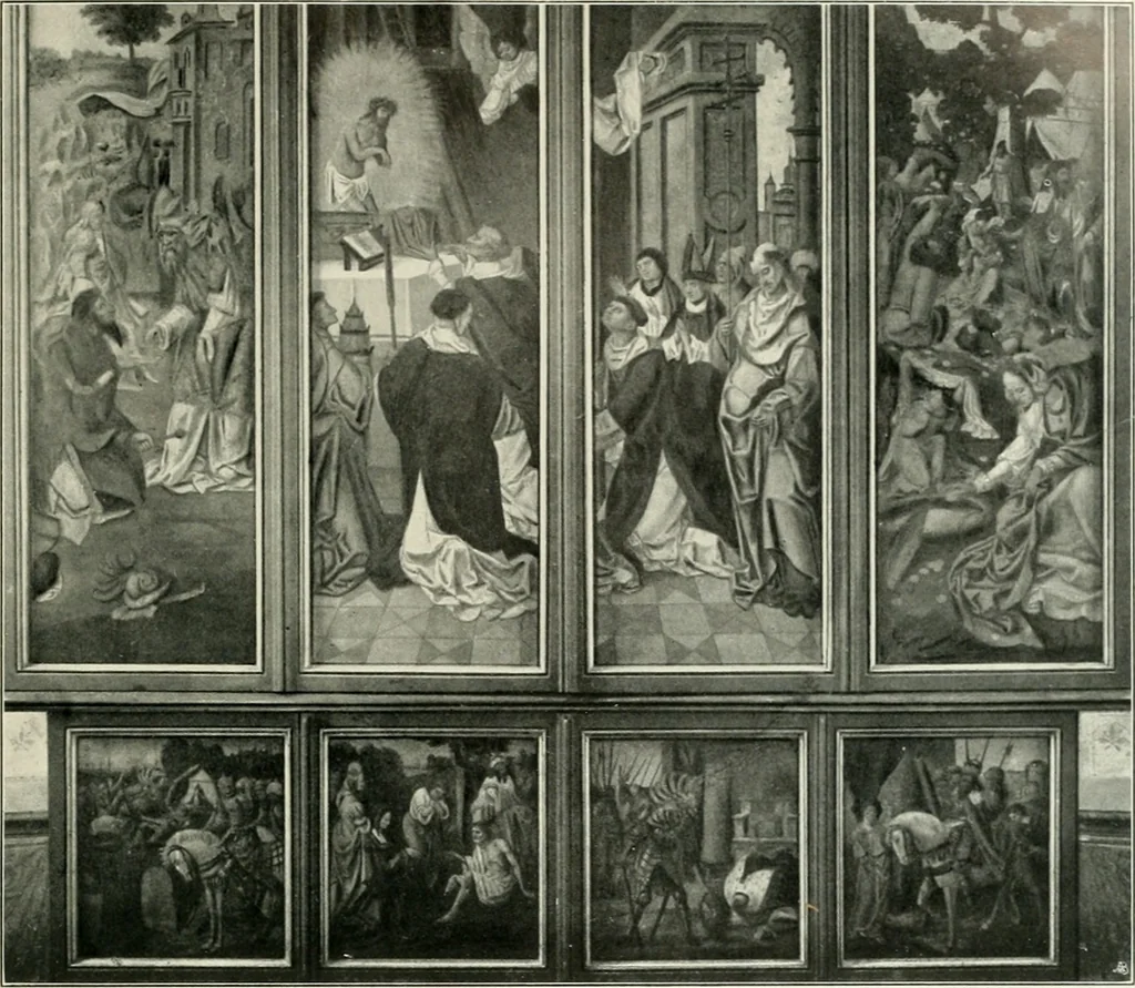 An illustration from Bau- und Kunstdenkmäler von Westfalen. Im Auftrage des Provinzial-Verbandes der Provinz Westfalen, 1897, leaf 66
