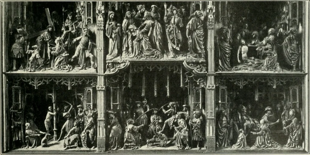 An illustration from Bau- und Kunstdenkmäler von Westfalen. Im Auftrage des Provinzial-Verbandes der Provinz Westfalen, 1897, leaf 66