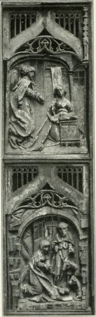 An illustration from Bau- und Kunstdenkmäler von Westfalen. Im Auftrage des Provinzial-Verbandes der Provinz Westfalen, 1897, leaf 81