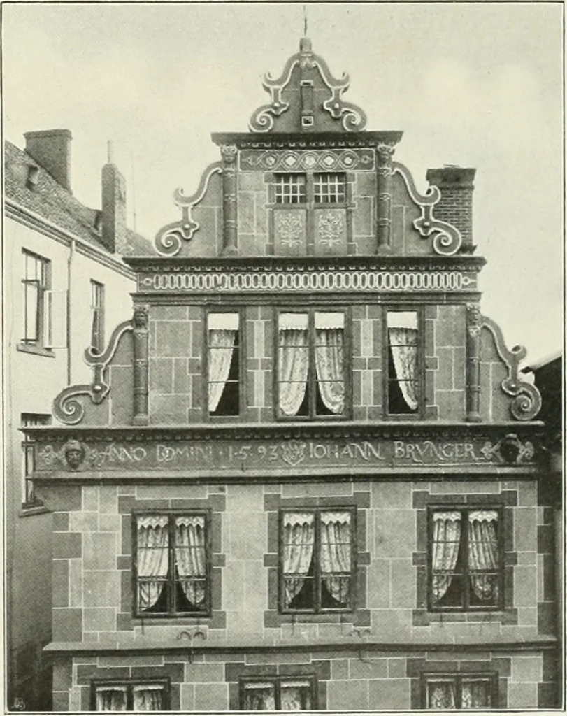 An illustration from Bau- und Kunstdenkmäler von Westfalen. Im Auftrage des Provinzial-Verbandes der Provinz Westfalen, 1897, leaf 96