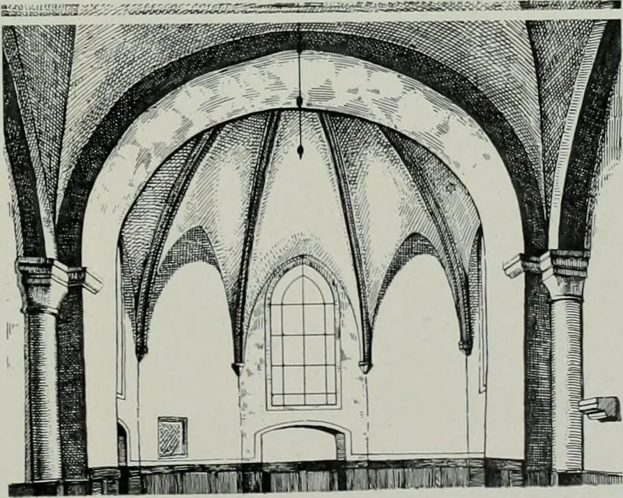 An illustration from Bau- und Kunstdenkmäler von Westfalen. Im Auftrage des Provinzial-Verbandes der Provinz Westfalen, 1897, leaf 100