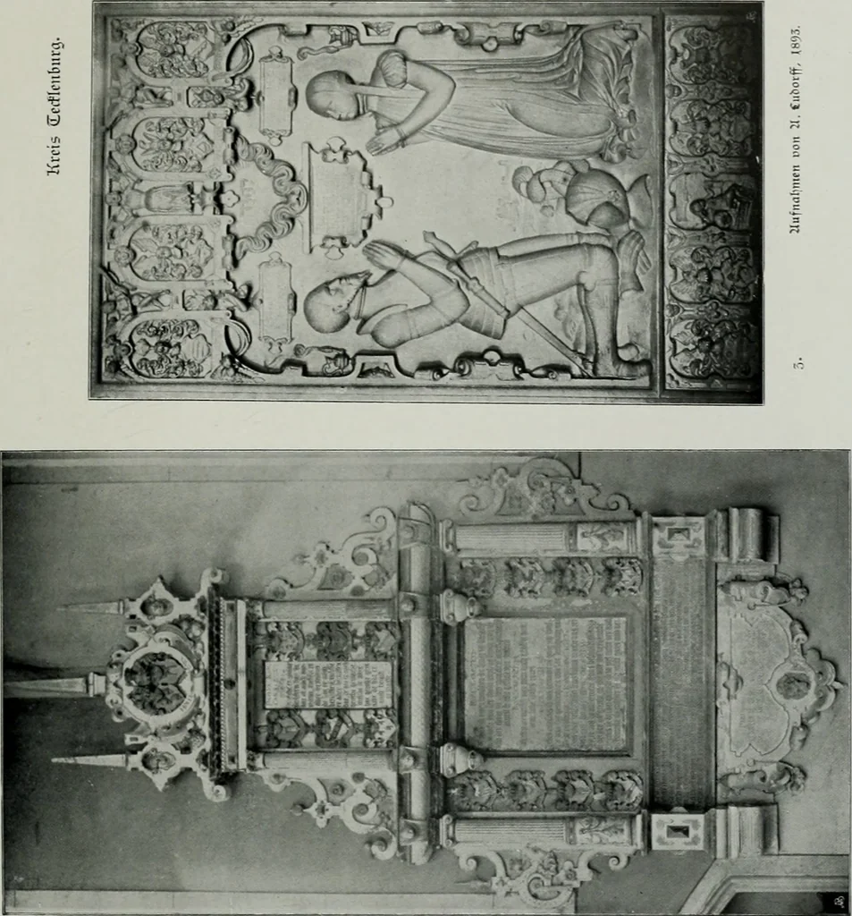 An illustration from Bau- und Kunstdenkmäler von Westfalen. Im Auftrage des Provinzial-Verbandes der Provinz Westfalen, 1897, leaf 124