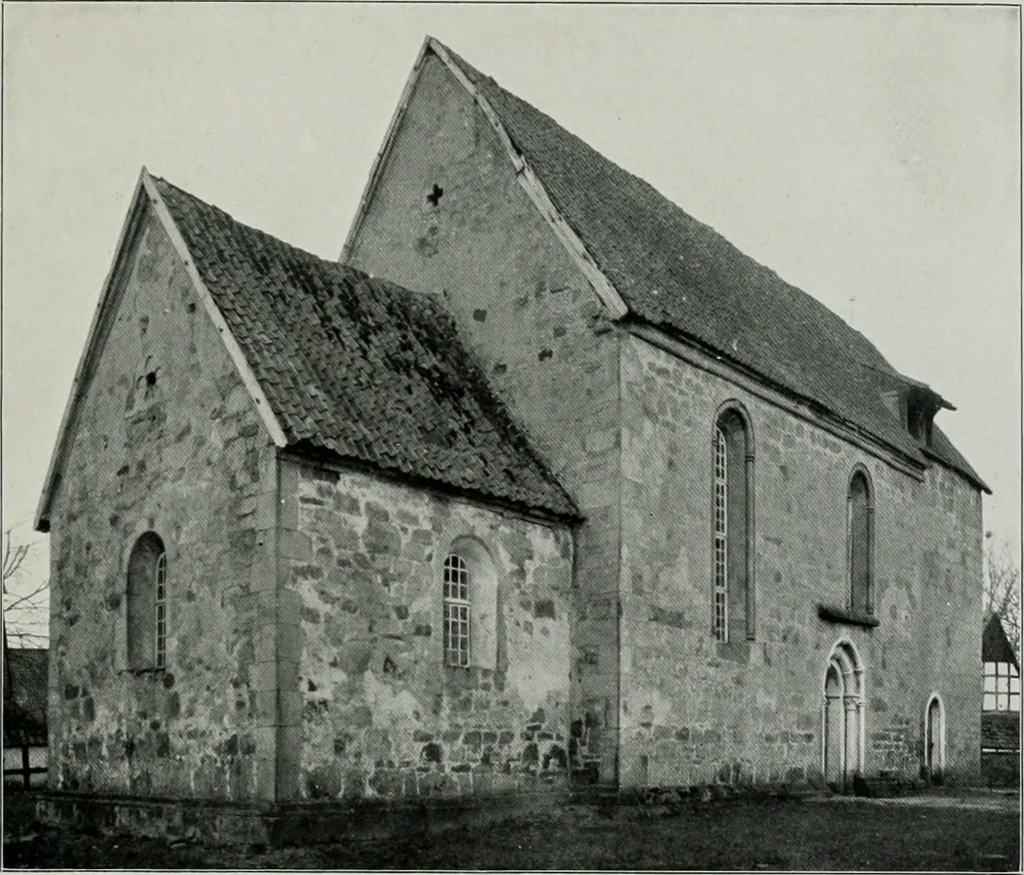 An illustration from Bau- und Kunstdenkmäler von Westfalen. Im Auftrage des Provinzial-Verbandes der Provinz Westfalen, 1897, leaf 166