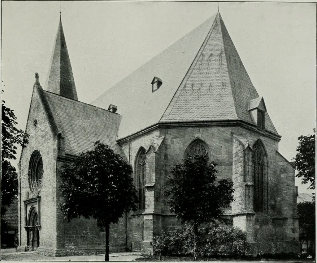 An illustration from Bau- und Kunstdenkmäler von Westfalen. Im Auftrage des Provinzial-Verbandes der Provinz Westfalen, 1897, leaf 198