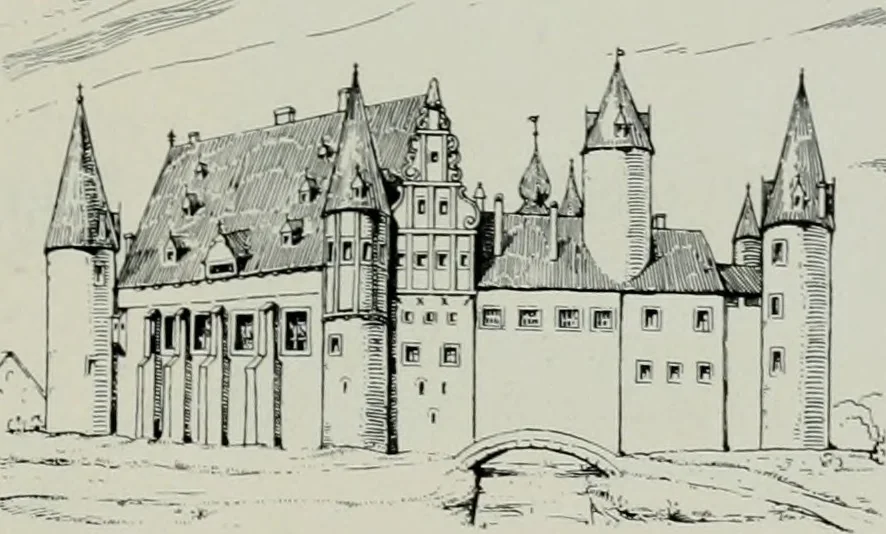 An illustration from Bau- und Kunstdenkmäler von Westfalen. Im Auftrage des Provinzial-Verbandes der Provinz Westfalen, 1897, leaf 40