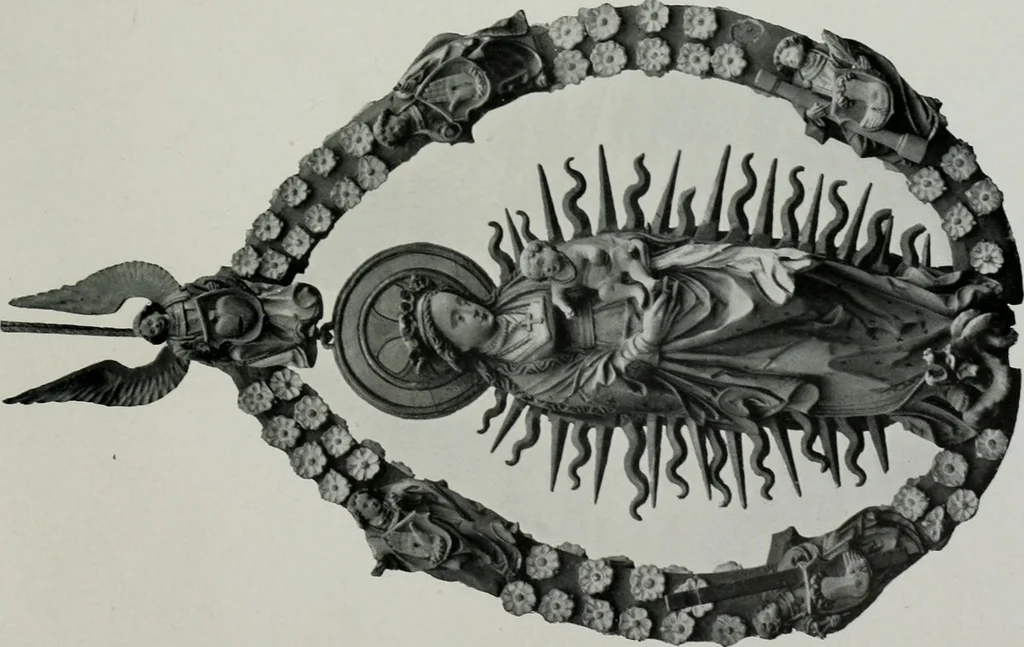 An illustration from Bau- und Kunstdenkmäler von Westfalen. Im Auftrage des Provinzial-Verbandes der Provinz Westfalen, 1897, leaf 44
