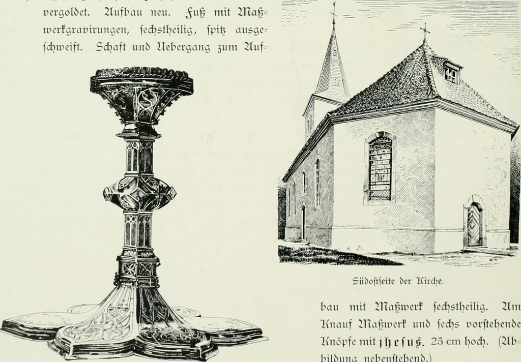 An illustration from Bau- und Kunstdenkmäler von Westfalen. Im Auftrage des Provinzial-Verbandes der Provinz Westfalen, 1897, leaf 59