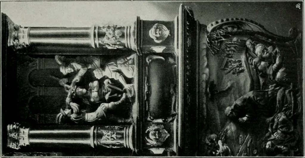 An illustration from Bau- und Kunstdenkmäler von Westfalen. Im Auftrage des Provinzial-Verbandes der Provinz Westfalen, 1897, leaf 72