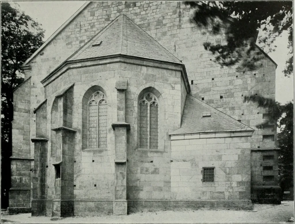 An illustration from Bau- und Kunstdenkmäler von Westfalen. Im Auftrage des Provinzial-Verbandes der Provinz Westfalen, 1897, leaf 92