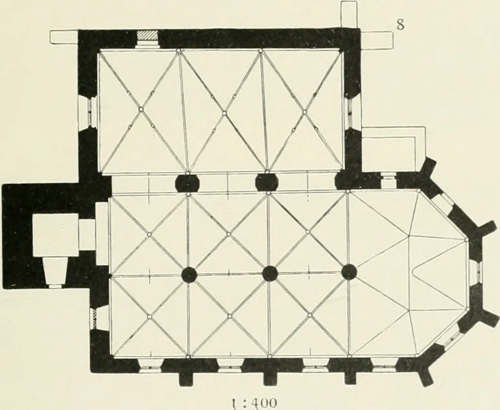 An illustration from Bau- und Kunstdenkmäler von Westfalen. Im Auftrage des Provinzial-Verbandes der Provinz Westfalen, 1897, leaf 100