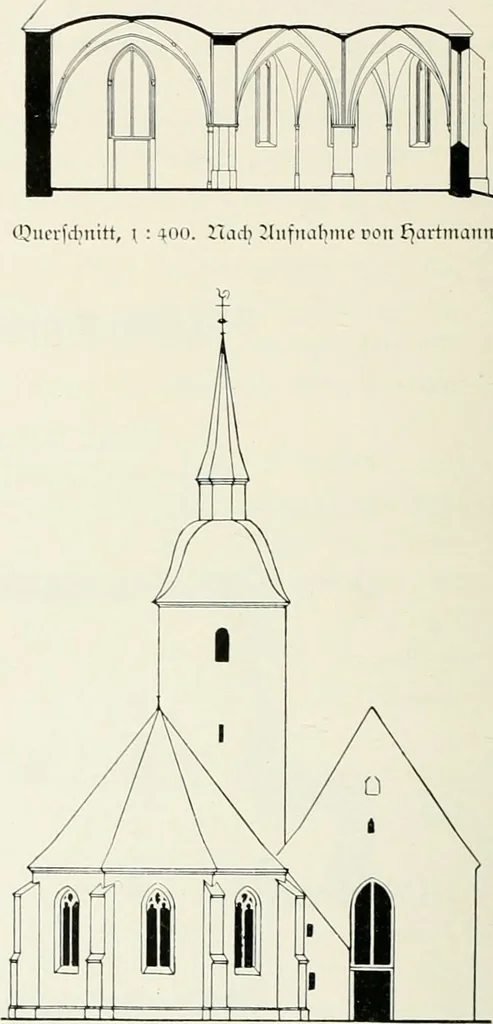 An illustration from Bau- und Kunstdenkmäler von Westfalen. Im Auftrage des Provinzial-Verbandes der Provinz Westfalen, 1897, leaf 101