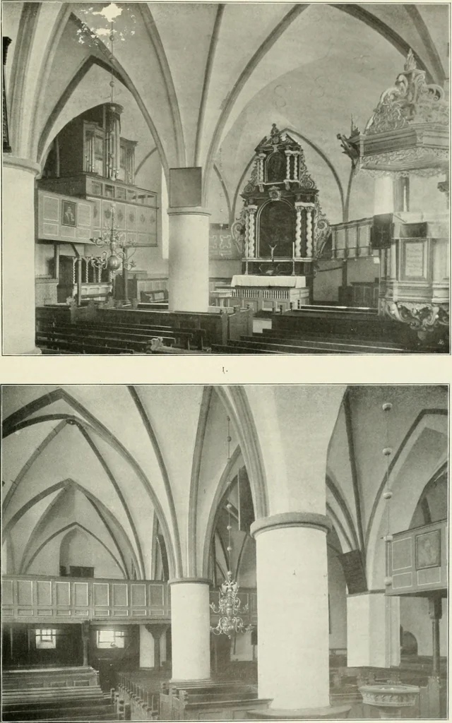An illustration from Bau- und Kunstdenkmäler von Westfalen. Im Auftrage des Provinzial-Verbandes der Provinz Westfalen, 1897, leaf 104