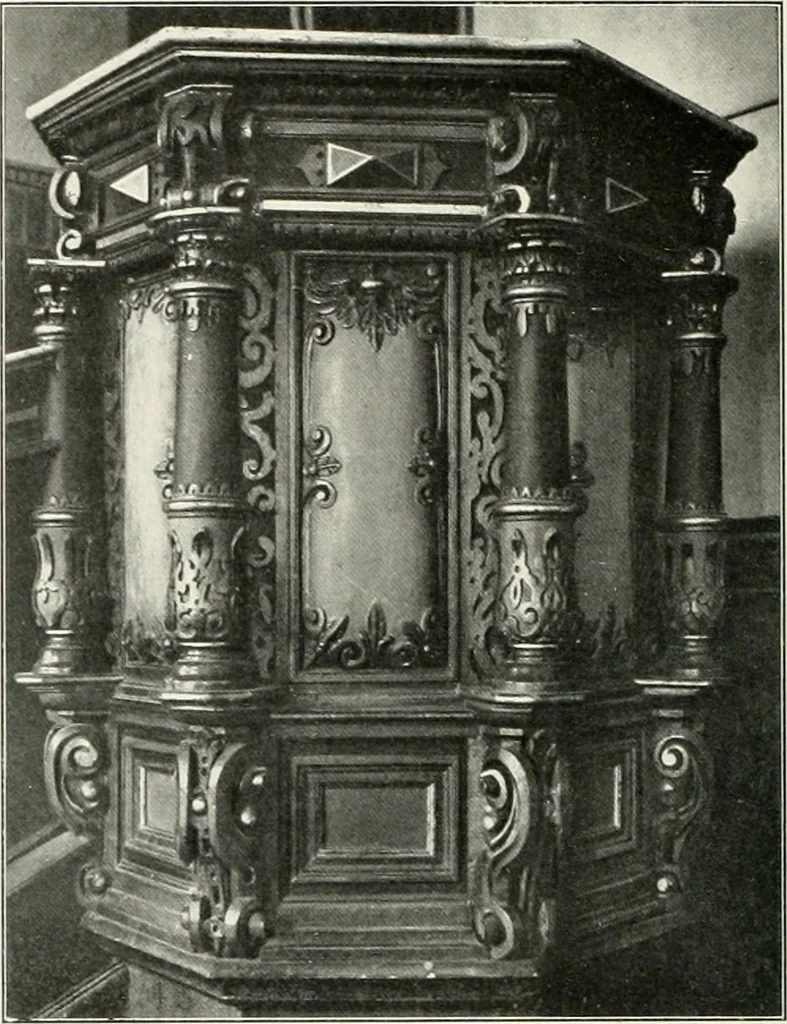 An illustration from Bau- und Kunstdenkmäler von Westfalen. Im Auftrage des Provinzial-Verbandes der Provinz Westfalen, 1897, leaf 115