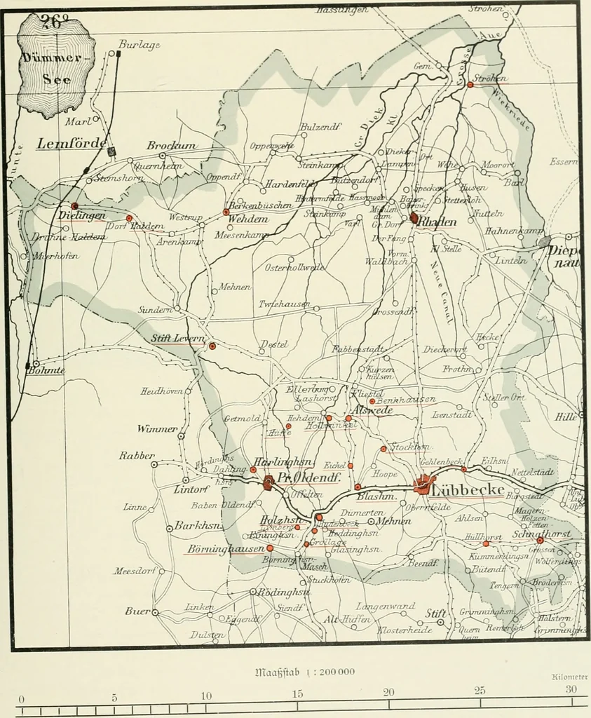 An illustration from Bau- und Kunstdenkmäler von Westfalen. Im Auftrage des Provinzial-Verbandes der Provinz Westfalen, 1897, leaf 20