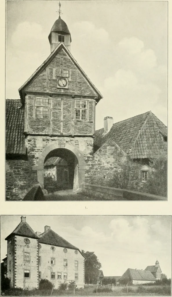 An illustration from Bau- und Kunstdenkmäler von Westfalen. Im Auftrage des Provinzial-Verbandes der Provinz Westfalen, 1897, leaf 46