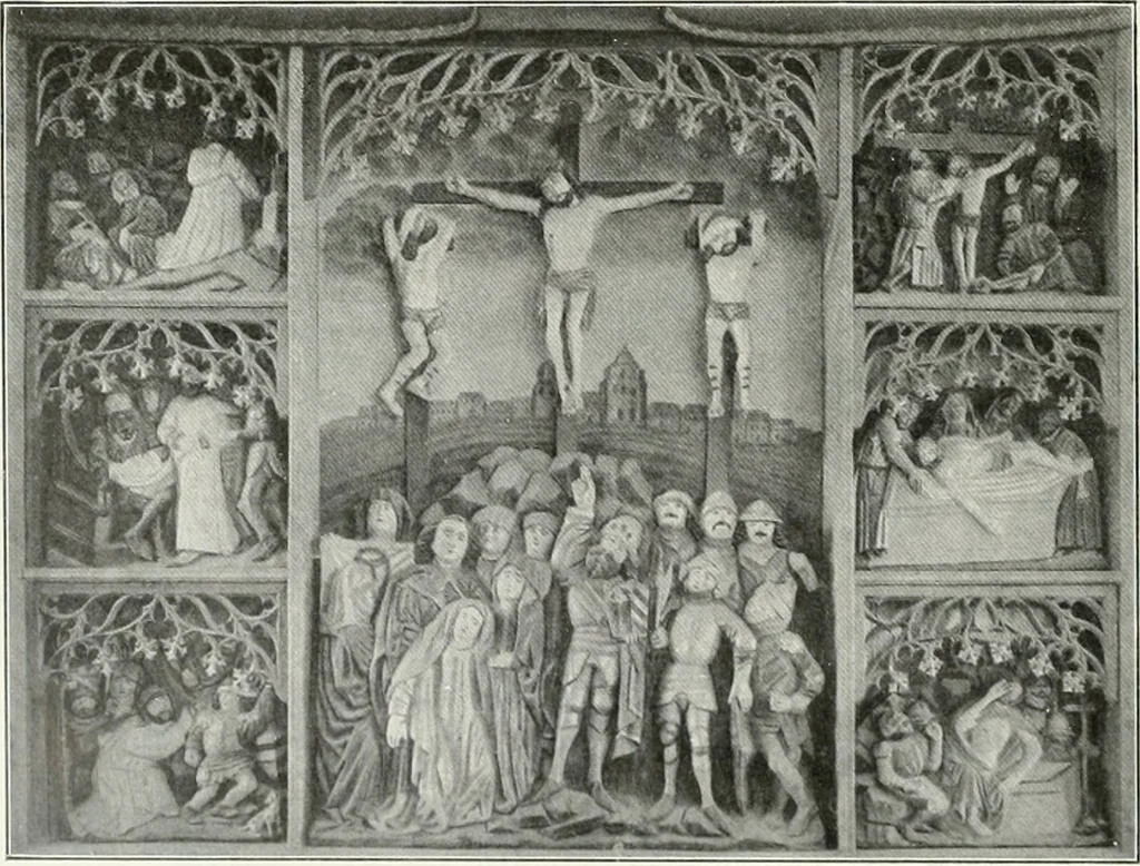 An illustration from Bau- und Kunstdenkmäler von Westfalen. Im Auftrage des Provinzial-Verbandes der Provinz Westfalen, 1897, leaf 63