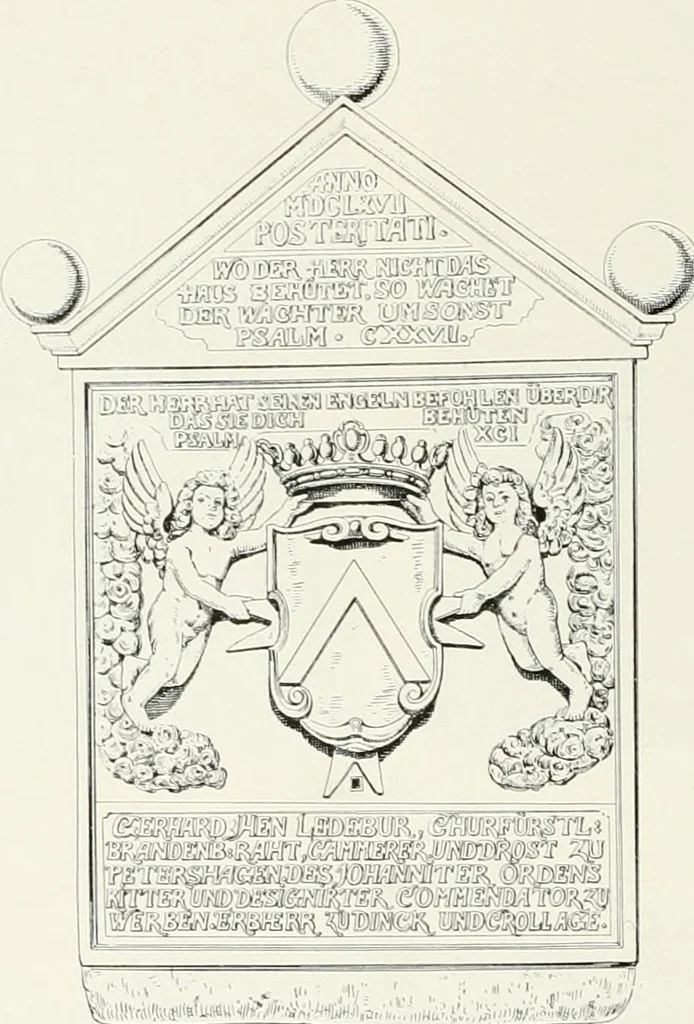 An illustration from Bau- und Kunstdenkmäler von Westfalen. Im Auftrage des Provinzial-Verbandes der Provinz Westfalen, 1897, leaf 81