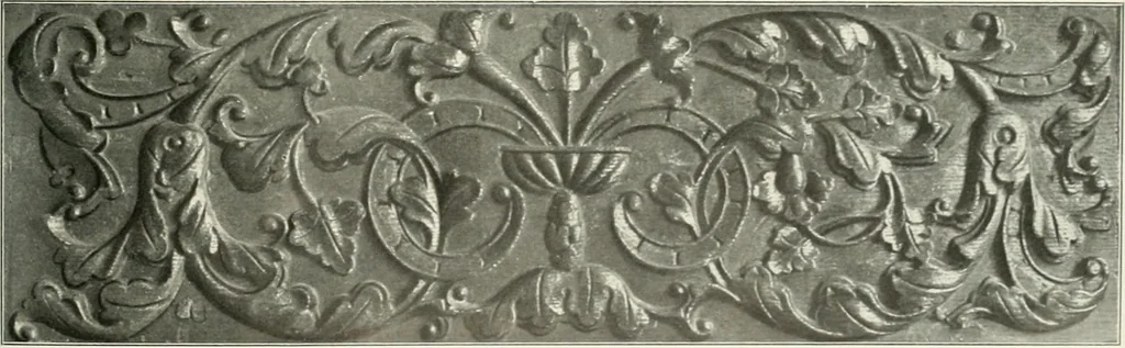An illustration from Bau- und Kunstdenkmäler von Westfalen. Im Auftrage des Provinzial-Verbandes der Provinz Westfalen, 1897, leaf 92