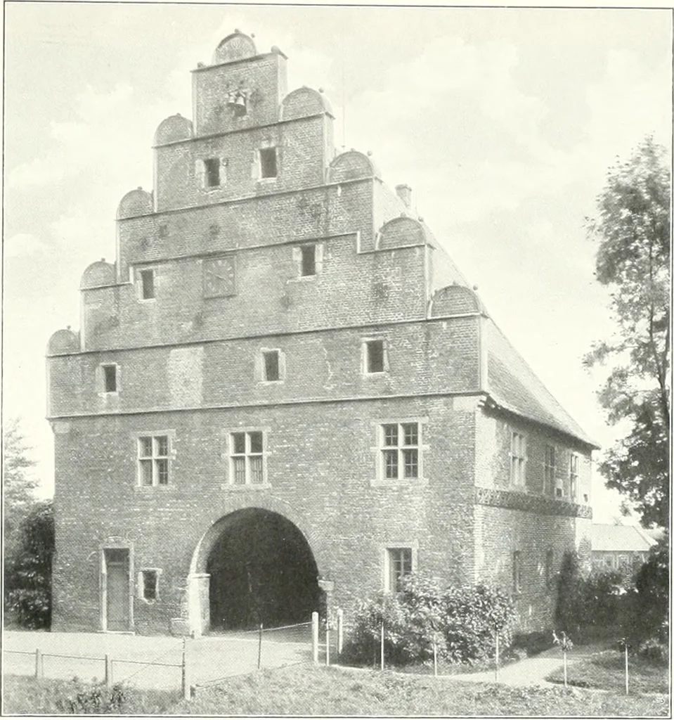 An illustration from Bau- und Kunstdenkmäler von Westfalen. Im Auftrage des Provinzial-Verbandes der Provinz Westfalen, 1897, leaf 42
