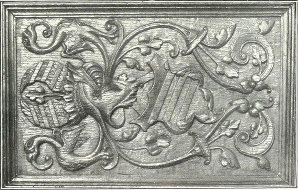 An illustration from Bau- und Kunstdenkmäler von Westfalen. Im Auftrage des Provinzial-Verbandes der Provinz Westfalen, 1897, leaf 90