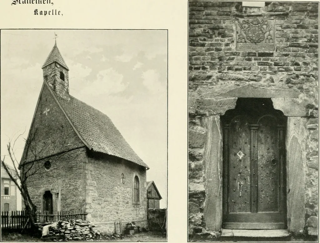 An illustration from Bau- und Kunstdenkmäler von Westfalen. Im Auftrage des Provinzial-Verbandes der Provinz Westfalen, 1897, leaf 64