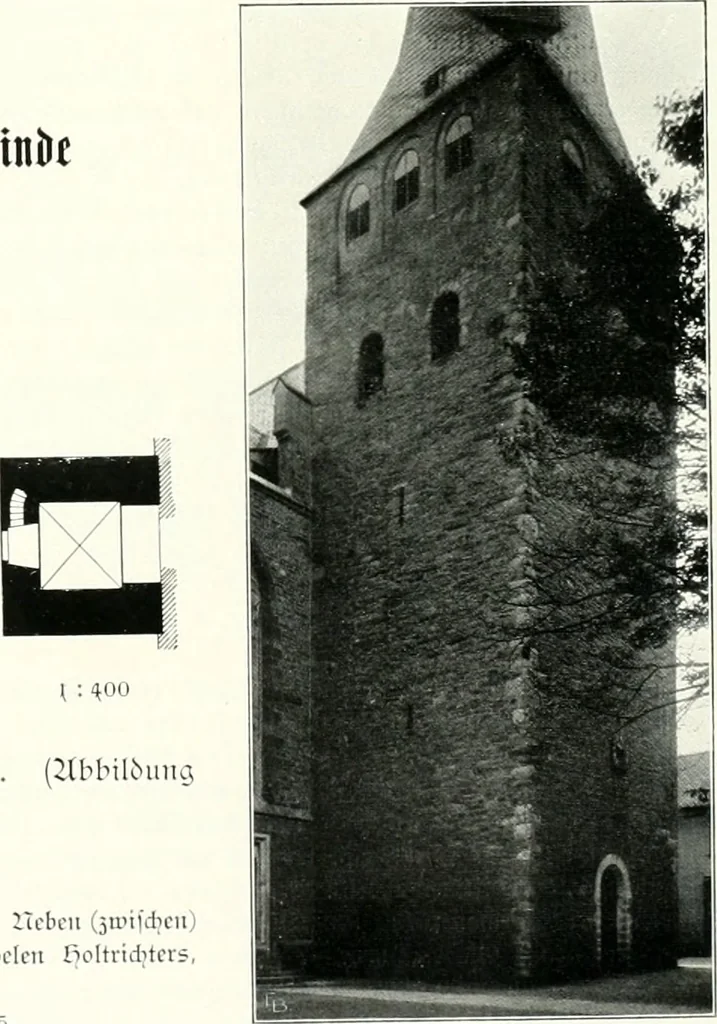 An illustration from Bau- und Kunstdenkmäler von Westfalen. Im Auftrage des Provinzial-Verbandes der Provinz Westfalen, 1897, leaf 111