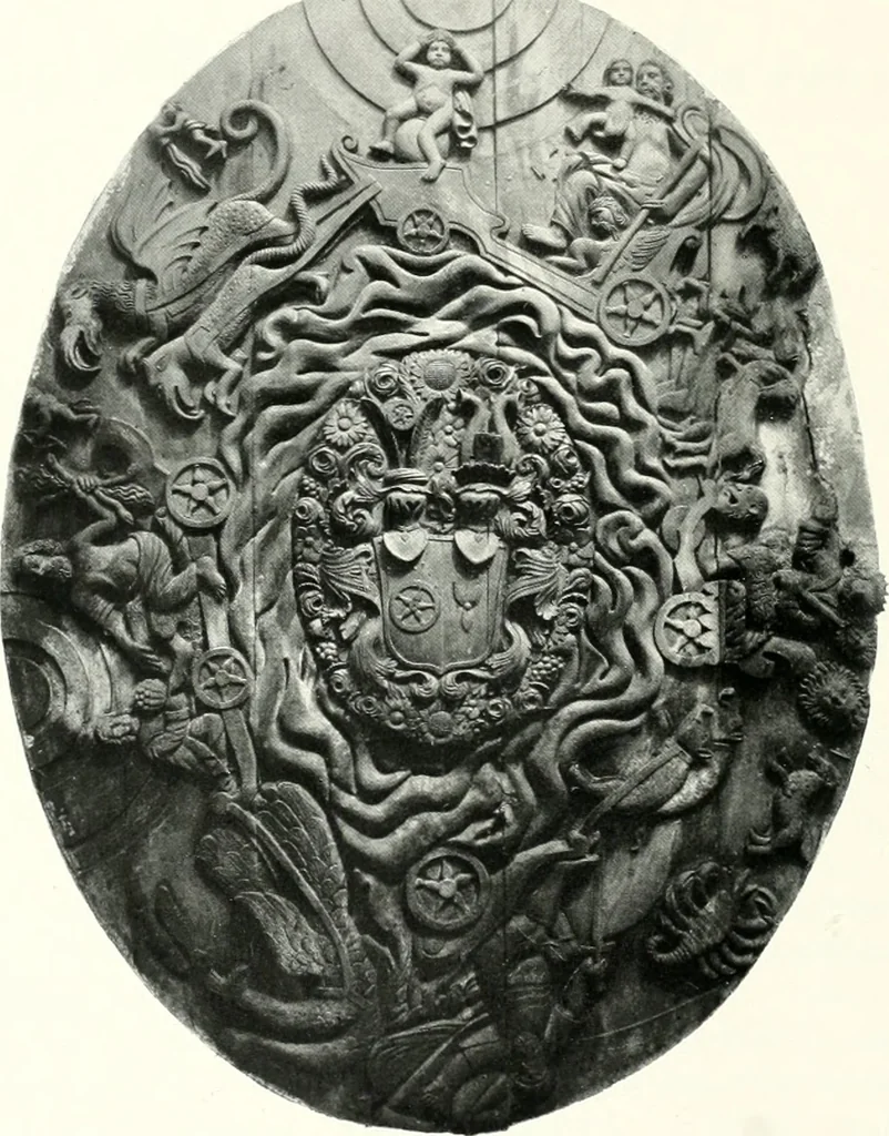 An illustration from Bau- und Kunstdenkmäler von Westfalen. Im Auftrage des Provinzial-Verbandes der Provinz Westfalen, 1897, leaf 121
