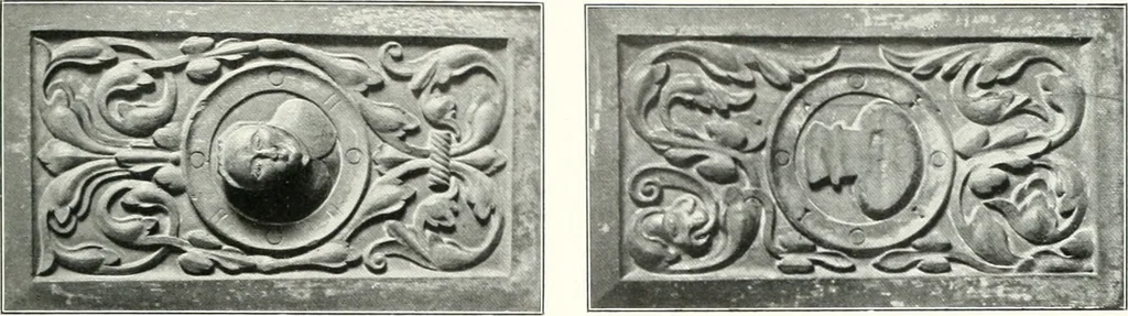 An illustration from Bau- und Kunstdenkmäler von Westfalen. Im Auftrage des Provinzial-Verbandes der Provinz Westfalen, 1897, leaf 40