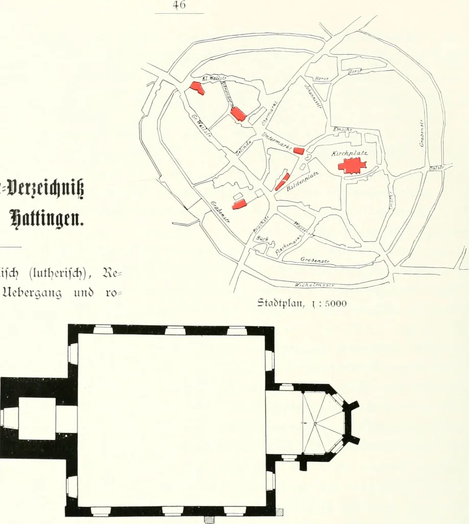 An illustration from Bau- und Kunstdenkmäler von Westfalen. Im Auftrage des Provinzial-Verbandes der Provinz Westfalen, 1897, leaf 71