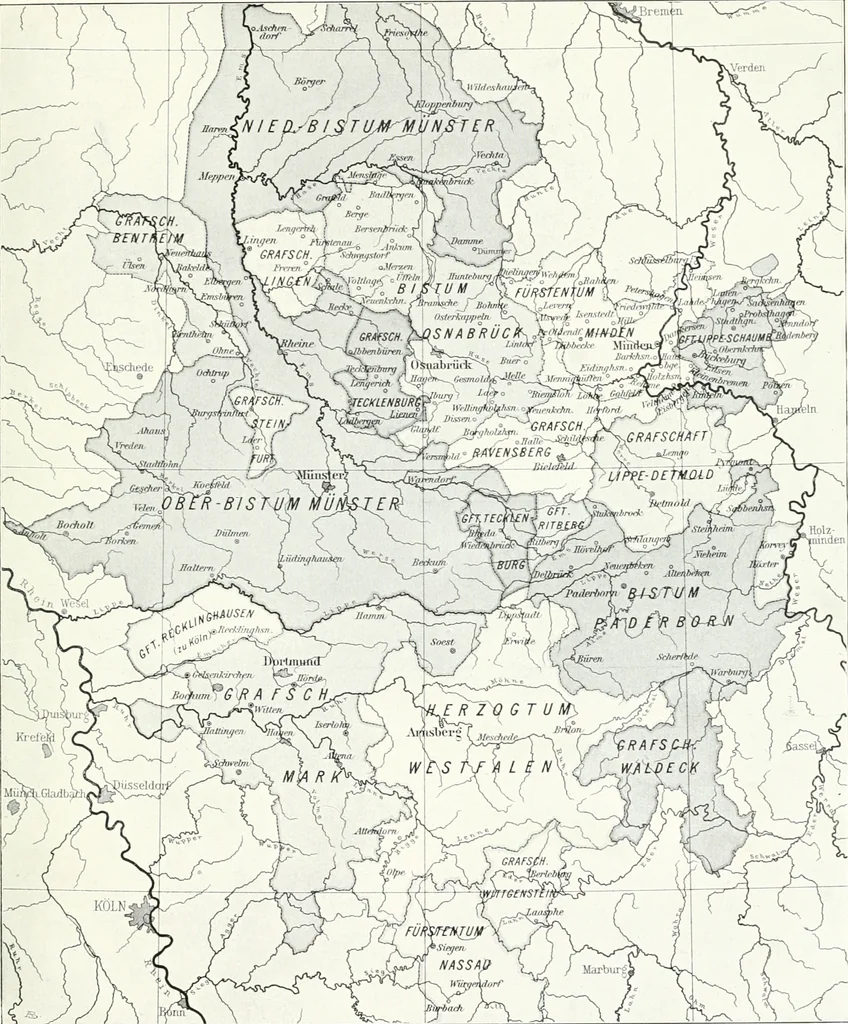 An illustration from Bau- und Kunstdenkmäler von Westfalen. Im Auftrage des Provinzial-Verbandes der Provinz Westfalen, 1897, leaf 16