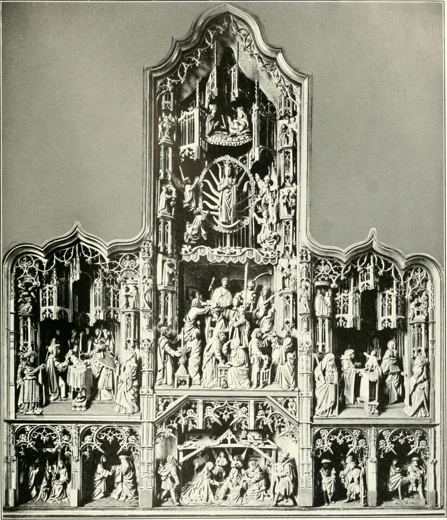 An illustration from Bau- und Kunstdenkmäler von Westfalen. Im Auftrage des Provinzial-Verbandes der Provinz Westfalen, 1897, leaf 114
