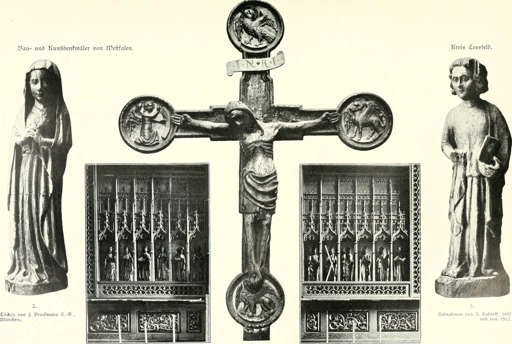 An illustration from Bau- und Kunstdenkmäler von Westfalen. Im Auftrage des Provinzial-Verbandes der Provinz Westfalen, 1897, leaf 116