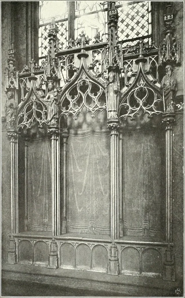 An illustration from Bau- und Kunstdenkmäler von Westfalen. Im Auftrage des Provinzial-Verbandes der Provinz Westfalen, 1897, leaf 130