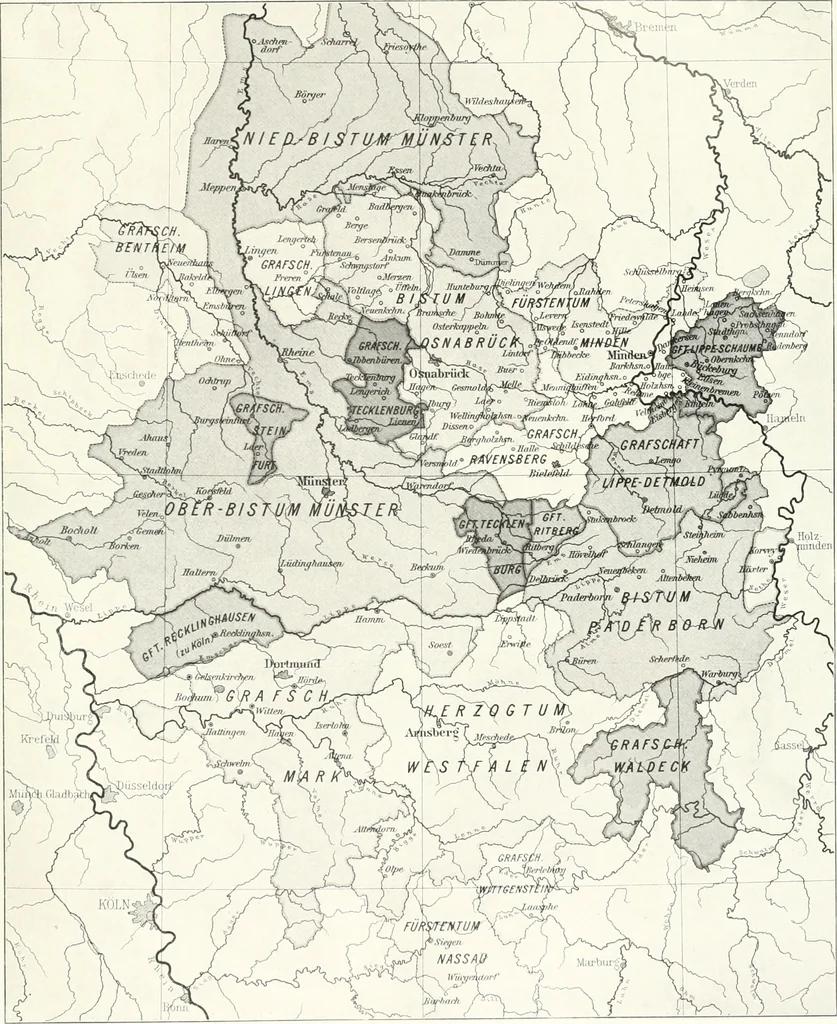 An illustration from Bau- und Kunstdenkmäler von Westfalen. Im Auftrage des Provinzial-Verbandes der Provinz Westfalen, 1897, leaf 14