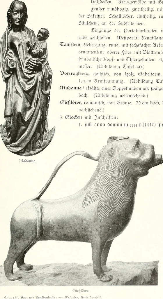 An illustration from Bau- und Kunstdenkmäler von Westfalen. Im Auftrage des Provinzial-Verbandes der Provinz Westfalen, 1897, leaf 164