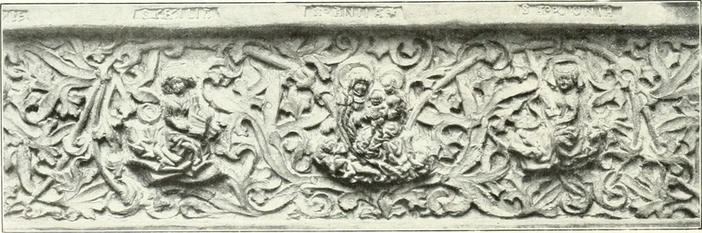 An illustration from Bau- und Kunstdenkmäler von Westfalen. Im Auftrage des Provinzial-Verbandes der Provinz Westfalen, 1897, leaf 181