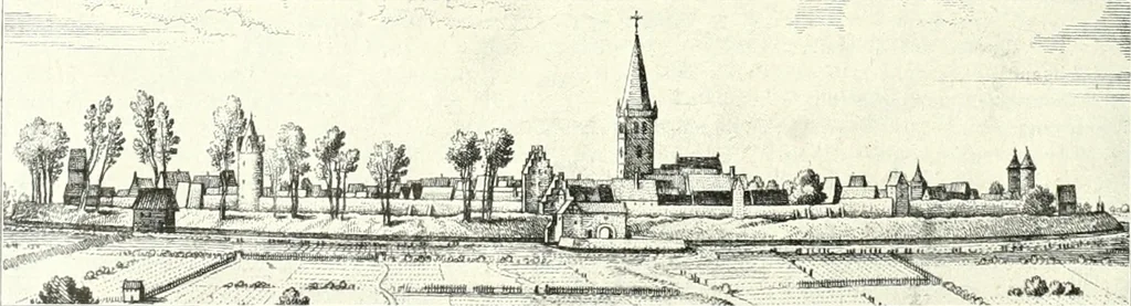An illustration from Bau- und Kunstdenkmäler von Westfalen. Im Auftrage des Provinzial-Verbandes der Provinz Westfalen, 1897, leaf 185